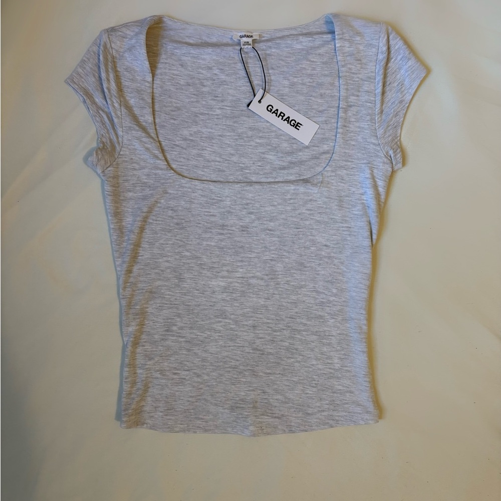 Garage Women's Light Gray Short Sleeve Tee